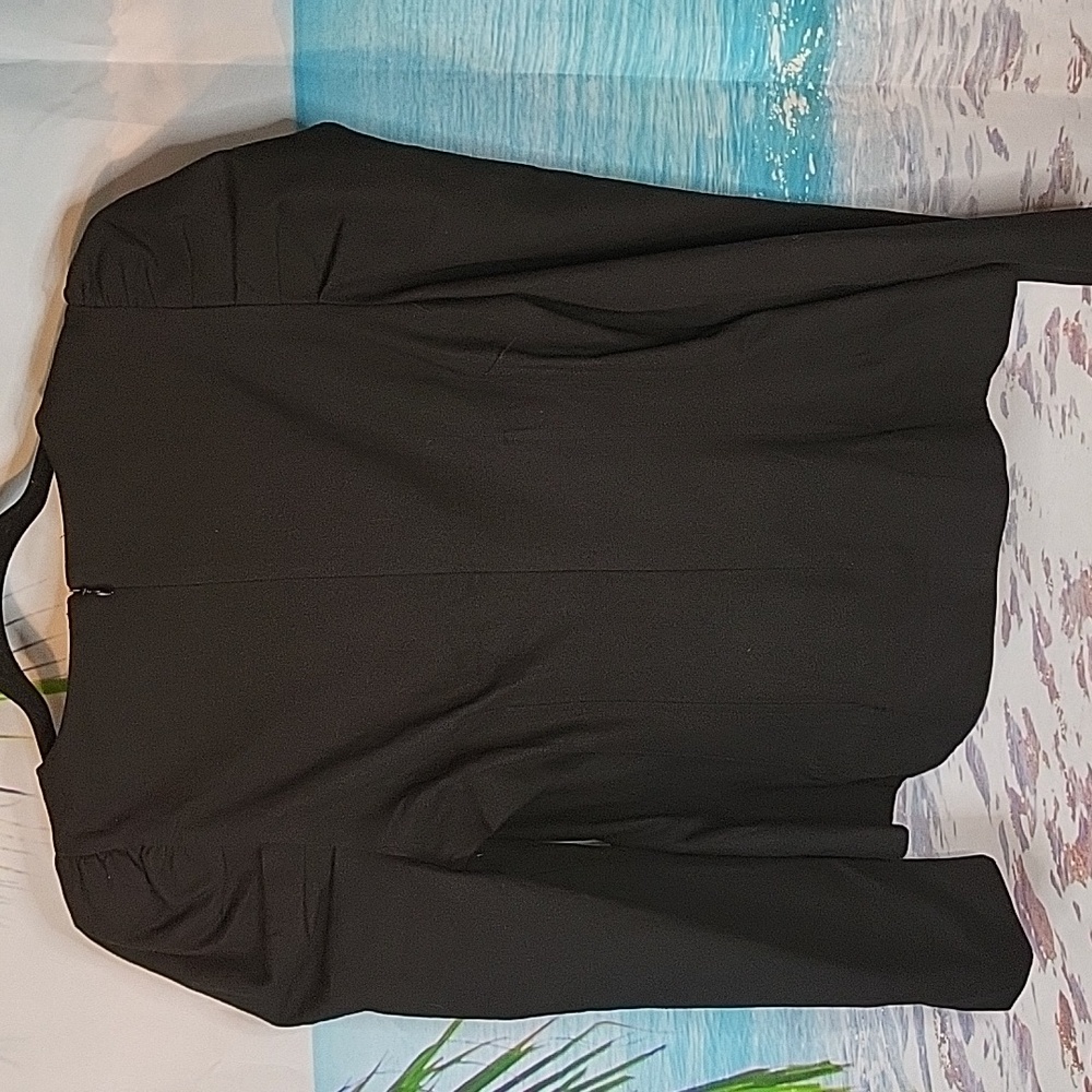 Tuckernuck Black Calla Puff Sleeve Top Medium - Picture 6 of 7